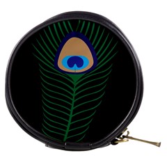 Peacock Feather Mini Makeup Bag by Sudhe