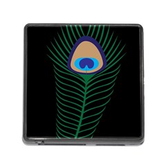 Peacock Feather Memory Card Reader (square 5 Slot)