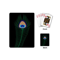 Peacock Feather Playing Cards (mini) by Sudhe