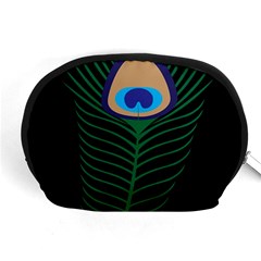 Peacock Feather Accessory Pouch (medium) by Sudhe