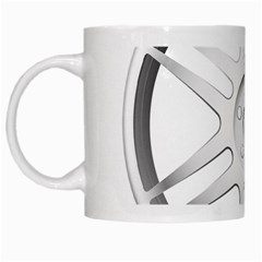 Wheel Skin Cover White Mugs