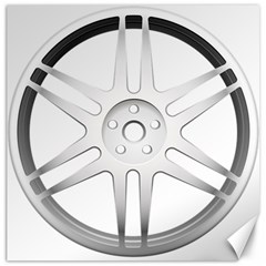 Wheel Skin Cover Canvas 20  X 20  by Sudhe