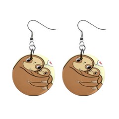 Sloth Mini Button Earrings