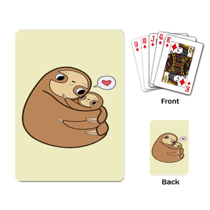 Sloth Playing Cards Single Design