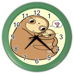 Sloth Color Wall Clock by Sudhe