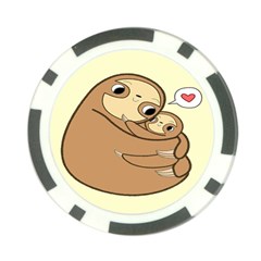 Sloth Poker Chip Card Guard by Sudhe