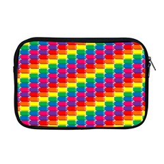 Rainbow 3d Cubes Red Orange Apple Macbook Pro 17  Zipper Case by Sudhe