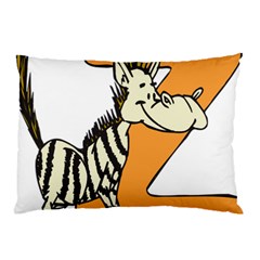 Zebra Animal Alphabet Z Wild Pillow Case by Sudhe