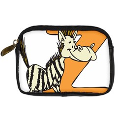 Zebra Animal Alphabet Z Wild Digital Camera Leather Case by Sudhe