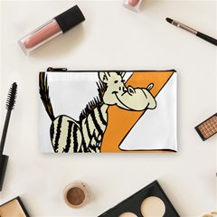 Zebra Animal Alphabet Z Wild Cosmetic Bag (small) by Sudhe