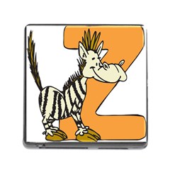 Zebra Animal Alphabet Z Wild Memory Card Reader (square 5 Slot) by Sudhe