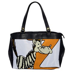 Zebra Animal Alphabet Z Wild Oversize Office Handbag by Sudhe