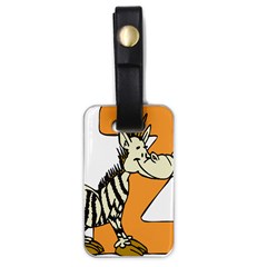 Zebra Animal Alphabet Z Wild Luggage Tags (one Side)  by Sudhe