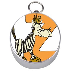 Zebra Animal Alphabet Z Wild Silver Compasses