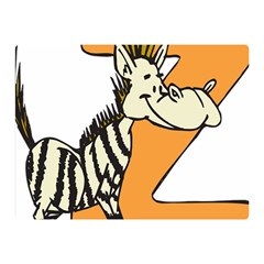 Zebra Animal Alphabet Z Wild Double Sided Flano Blanket (mini)  by Sudhe