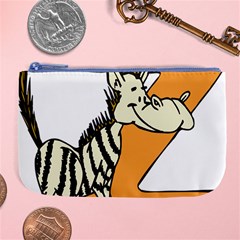 Zebra Animal Alphabet Z Wild Large Coin Purse by Sudhe