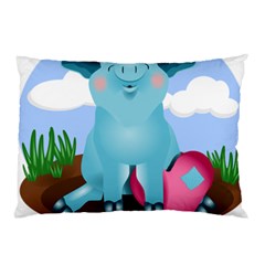 Pig Animal Love Pillow Case by Sudhe