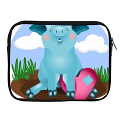 Pig Animal Love Apple Ipad 2/3/4 Zipper Cases by Sudhe