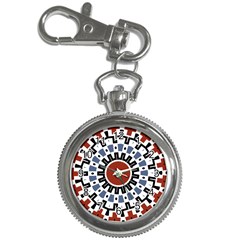 Mandala Art Ornament Pattern Key Chain Watches by Sudhe