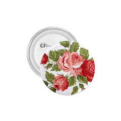 Flower Rose Pink Red Romantic 1 75  Buttons by Sudhe