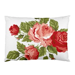 Flower Rose Pink Red Romantic Pillow Case (two Sides) by Sudhe