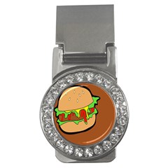 Burger Double Money Clips (cz)  by Sudhe