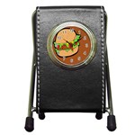 Burger Double Pen Holder Desk Clock Front