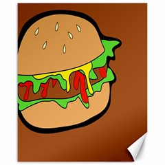 Burger Double Canvas 16  X 20  by Sudhe