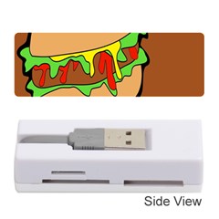 Burger Double Memory Card Reader (stick) by Sudhe