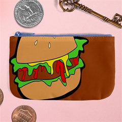 Burger Double Large Coin Purse by Sudhe