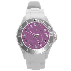 Plumelet Pen Ethnic Elegant Hippie Round Plastic Sport Watch (l) by Sudhe