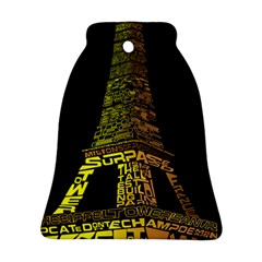 The Eiffel Tower Paris Bell Ornament (two Sides) by Sudhe