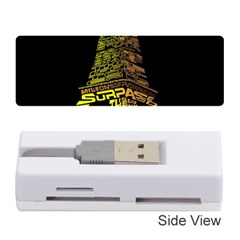 The Eiffel Tower Paris Memory Card Reader (stick) by Sudhe