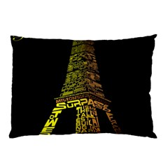 The Eiffel Tower Paris Pillow Case (two Sides) by Sudhe