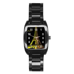 The Eiffel Tower Paris Stainless Steel Barrel Watch by Sudhe