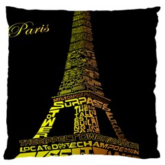 The Eiffel Tower Paris Standard Flano Cushion Case (two Sides) by Sudhe