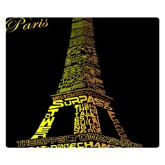 The Eiffel Tower Paris Double Sided Flano Blanket (small)  by Sudhe