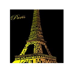 The Eiffel Tower Paris Small Satin Scarf (square) by Sudhe