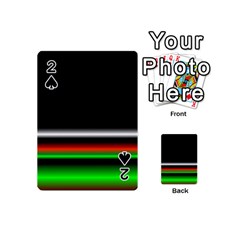 Colorful Neon Background Images Playing Cards 54 (mini) by Sudhe