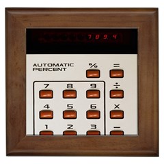 Vintage Calculator Framed Tiles by Sudhe