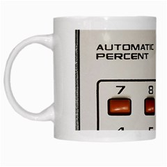 Vintage Calculator White Mugs by Sudhe