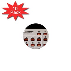 Vintage Calculator 1  Mini Buttons (10 Pack)  by Sudhe