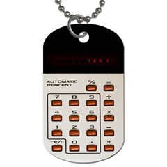 Vintage Calculator Dog Tag (two Sides) by Sudhe