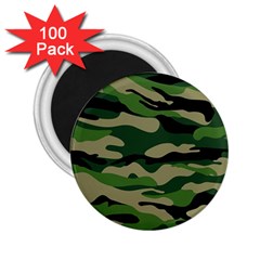 Green Military Vector Pattern Texture 2 25  Magnets (100 Pack)  by Sudhe