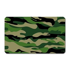 Green Military Vector Pattern Texture Magnet (rectangular) by Sudhe