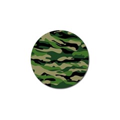 Green Military Vector Pattern Texture Golf Ball Marker (4 Pack) by Sudhe