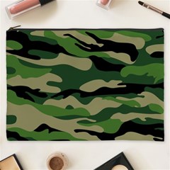 Green Military Vector Pattern Texture Cosmetic Bag (xxxl) by Sudhe