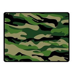 Green Military Vector Pattern Texture Double Sided Fleece Blanket (small)  by Sudhe