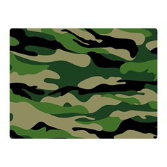 Green Military Vector Pattern Texture Double Sided Flano Blanket (mini)  by Sudhe