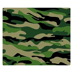 Green Military Vector Pattern Texture Double Sided Flano Blanket (small)  by Sudhe